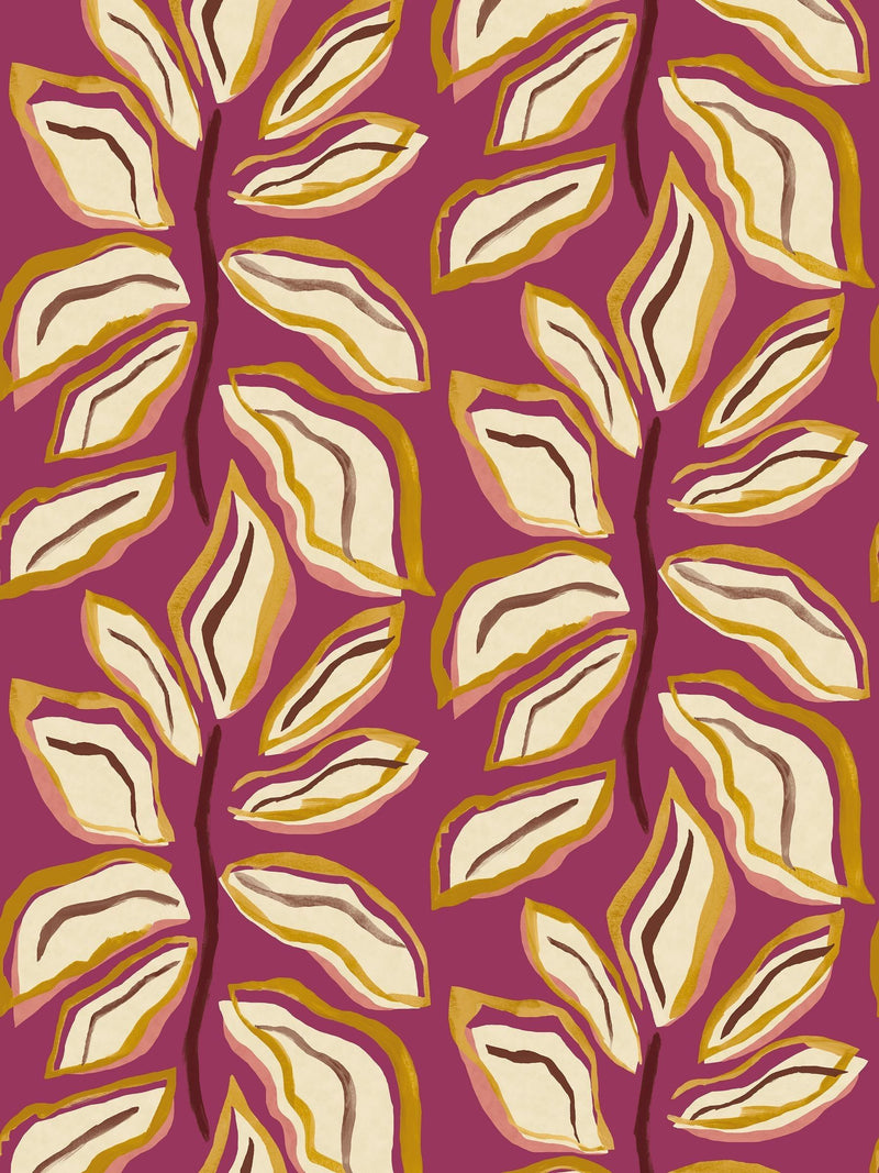 Ohpopsi Golden Berry Foli Wallpaper A4 Sample