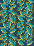 Ohpopsi Midnight Teal Foli Wallpaper A4 Sample
