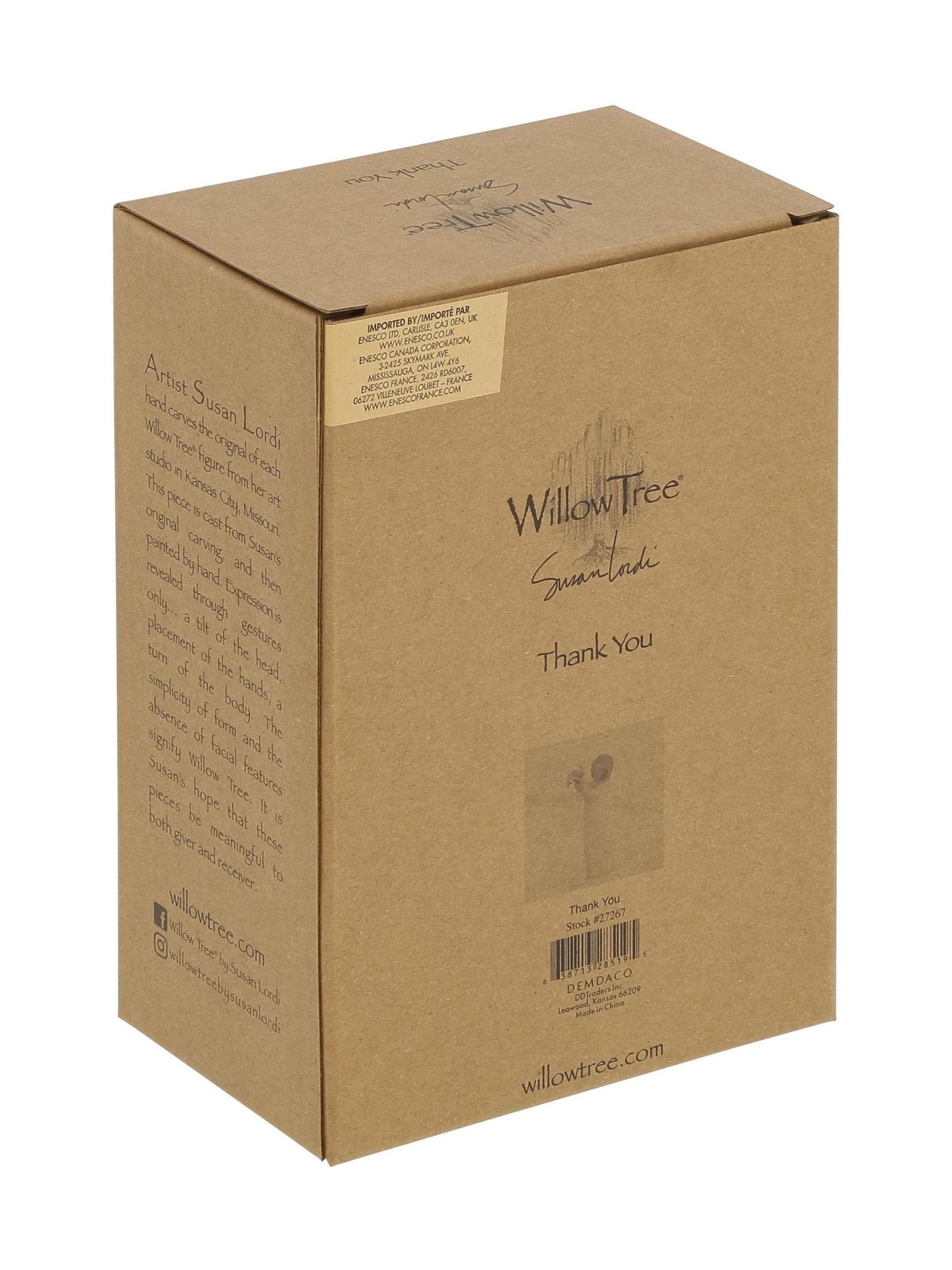 Willow Tree off white thank you figurine 14cm - British product