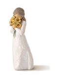 Willow Tree Warm Embrace figurine in off white, imported from the UK