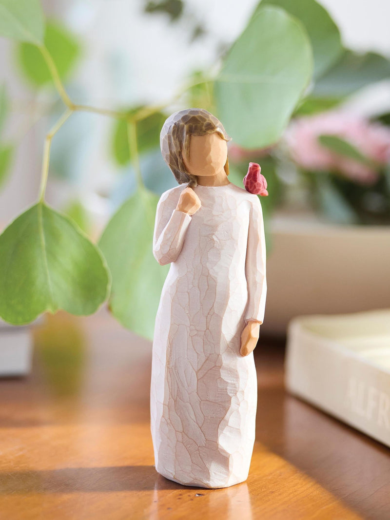 Willow Tree off white messenger figurine gift set 14cm - British product