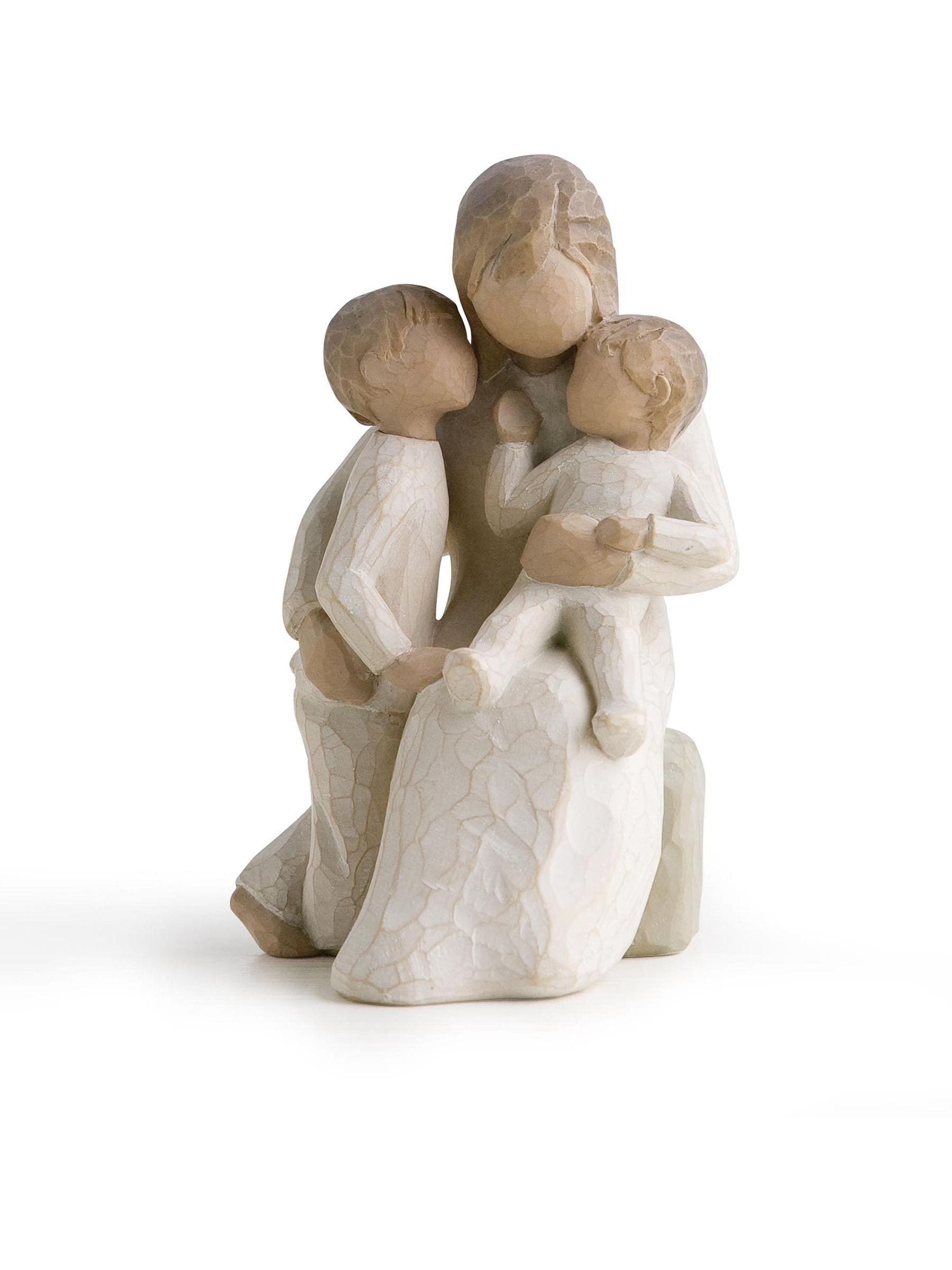 Willow Tree Quietly figurine in off white cast stone (British brand)