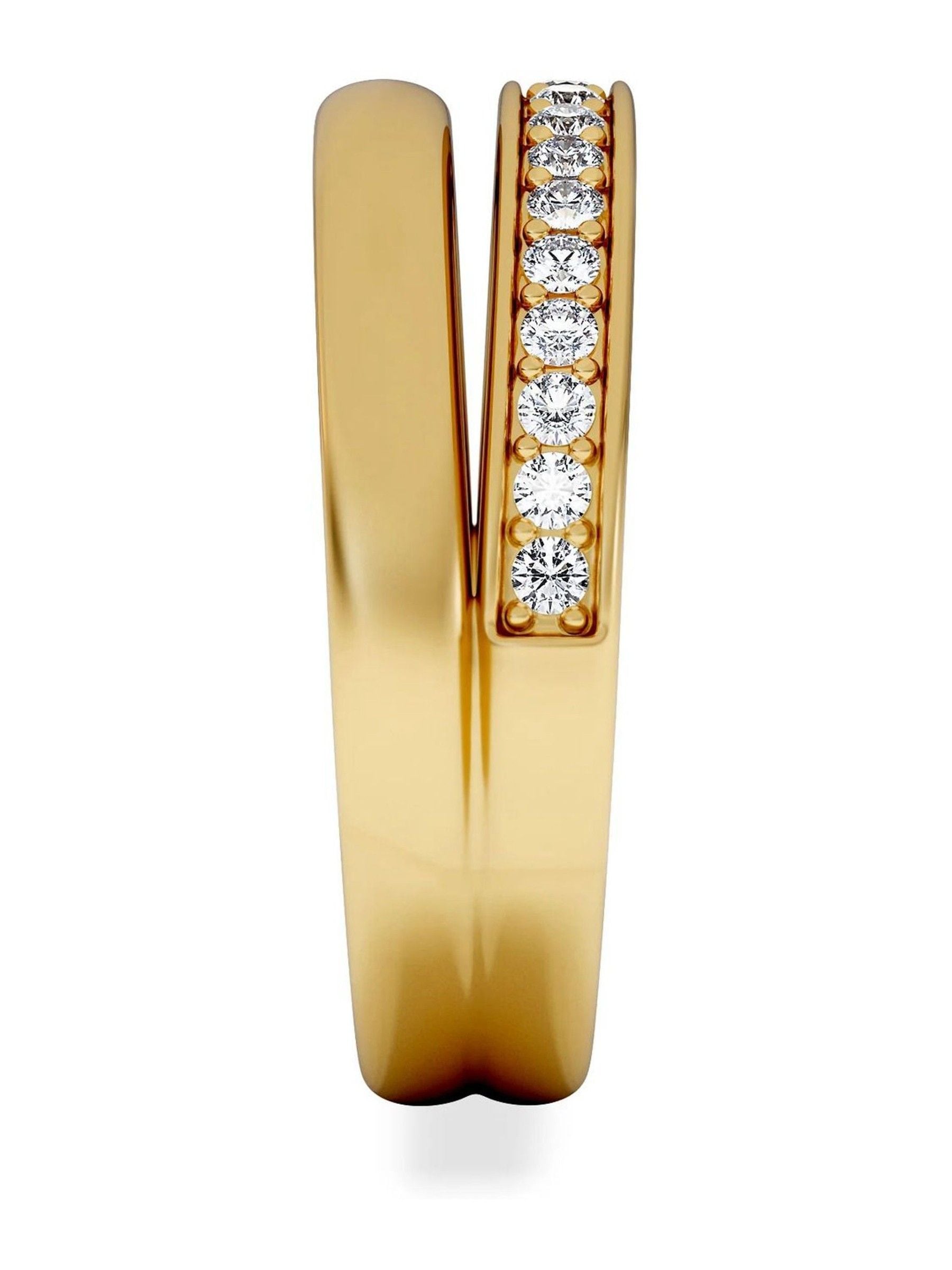 The Diamond Store duo curve stacking ring 0.26ct (British brand)