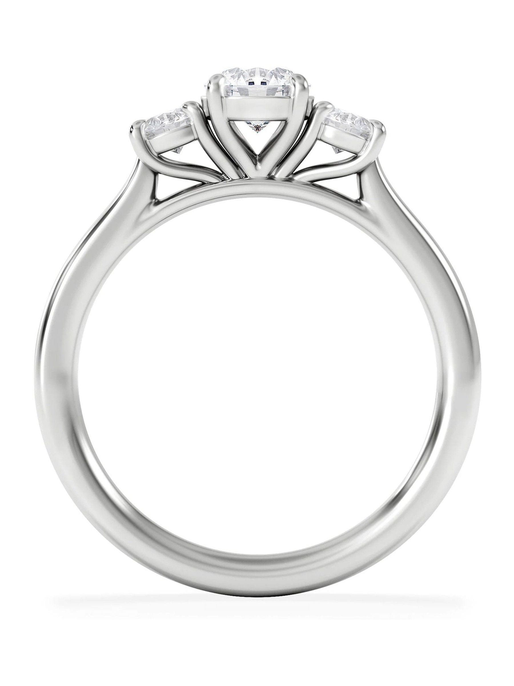The Diamond Store lab diamond trilogy ring 0.50ct (British brand)