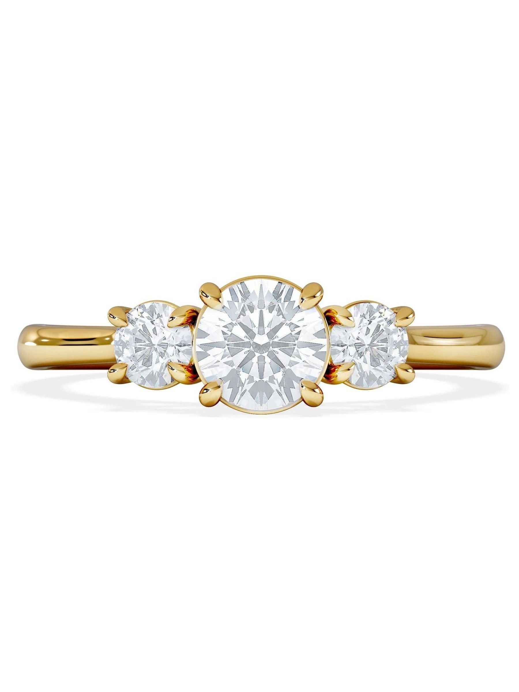 The Diamond Store Evoke lab diamond trilogy ring 0.50ct, UK version