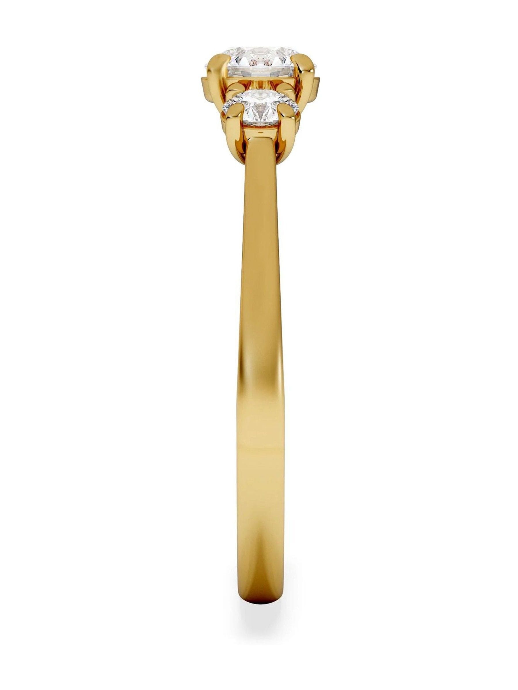 The Diamond Store Evoke lab diamond trilogy ring 0.50ct, UK version