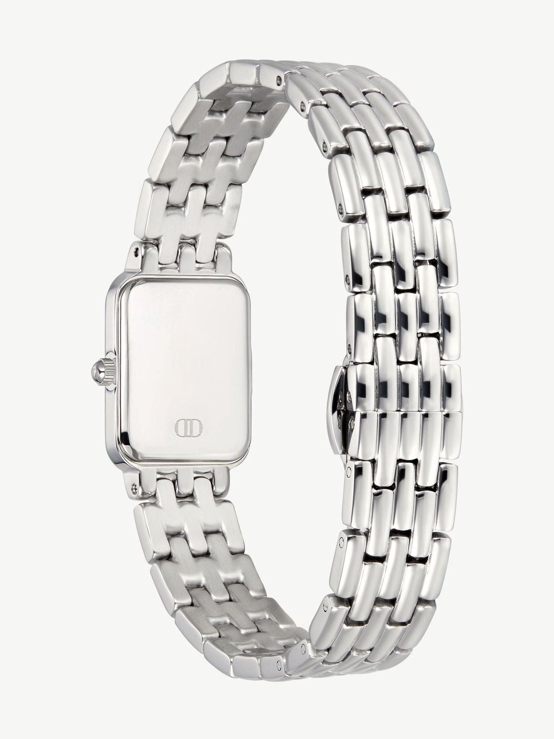 D.LOUISE silver tone classic stainless linked watch - British product