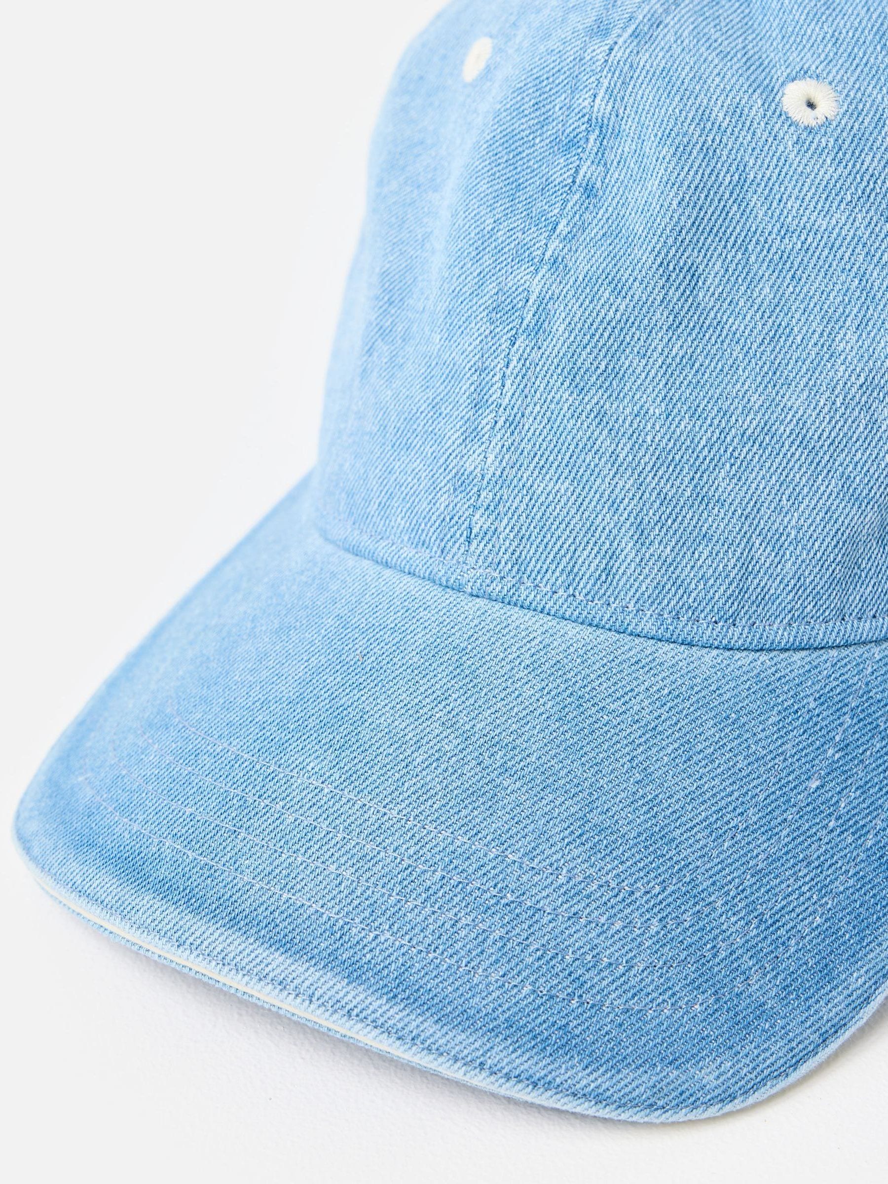 Oliver Bonas light blue denim cap, imported from the UK
