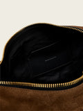 AllSaints Jean Rey suede shoulder bag brown (British brand)