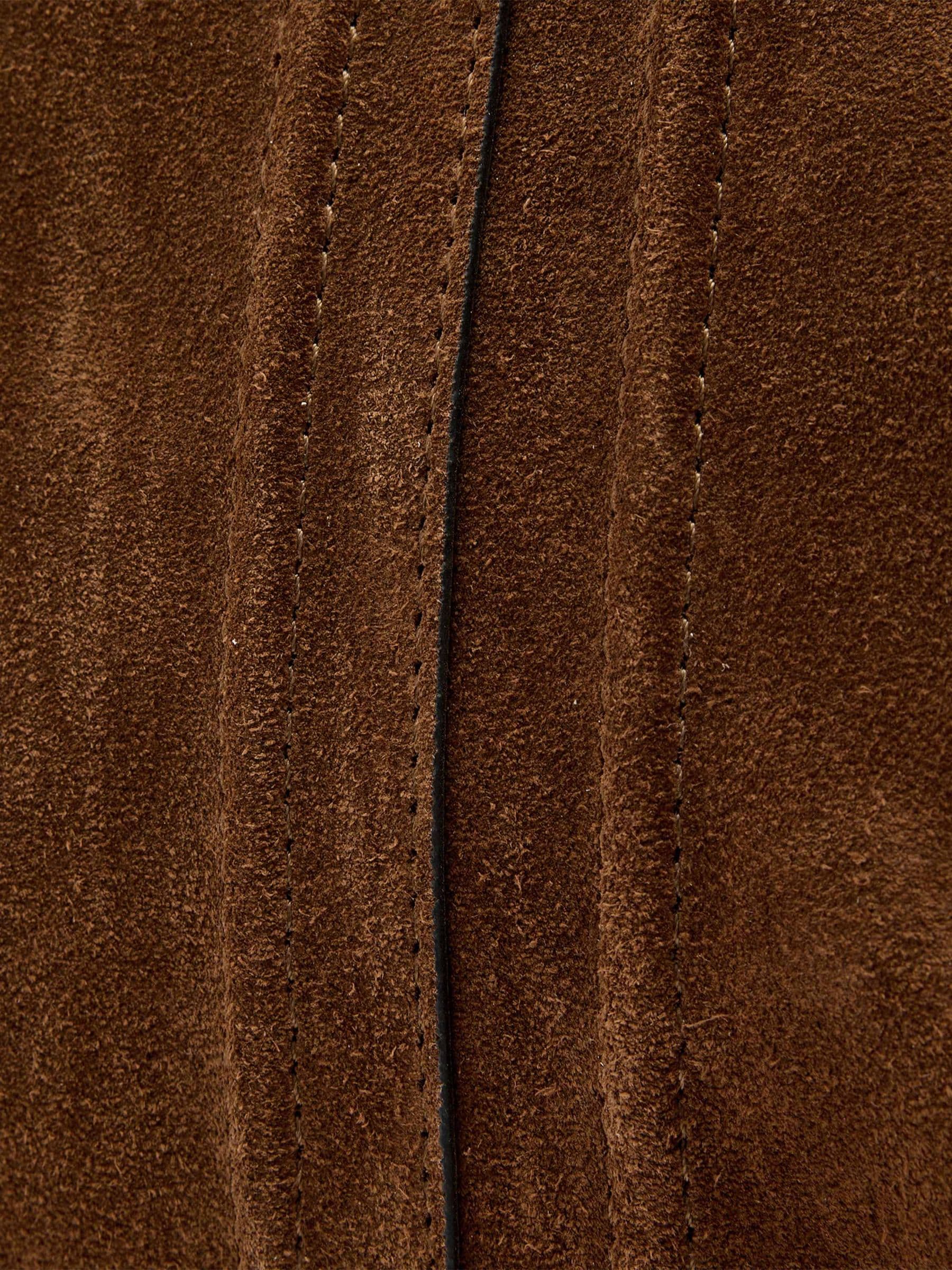 AllSaints brown suede large tote bag - British product