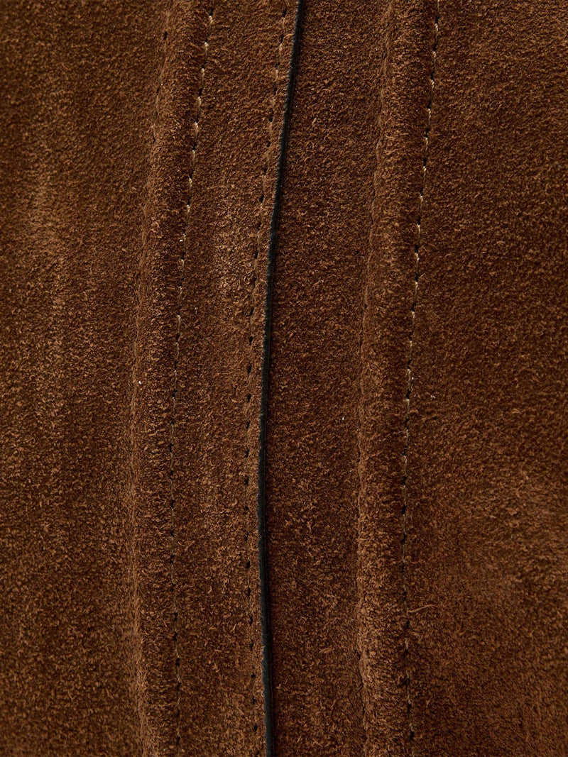 AllSaints brown suede large tote bag - British product