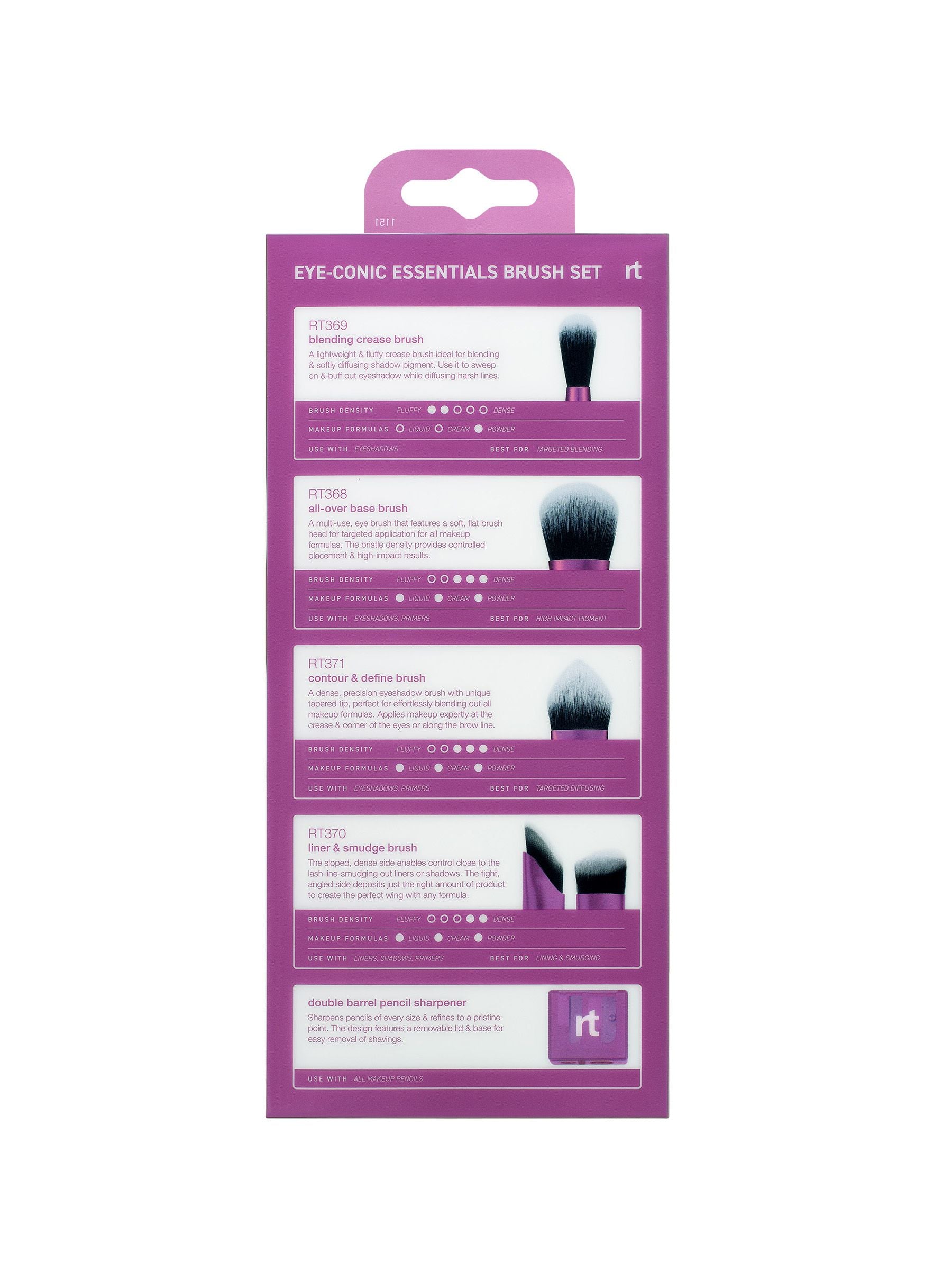 Real Techniques EyeConic Essentials brush set 5 piece, UK version