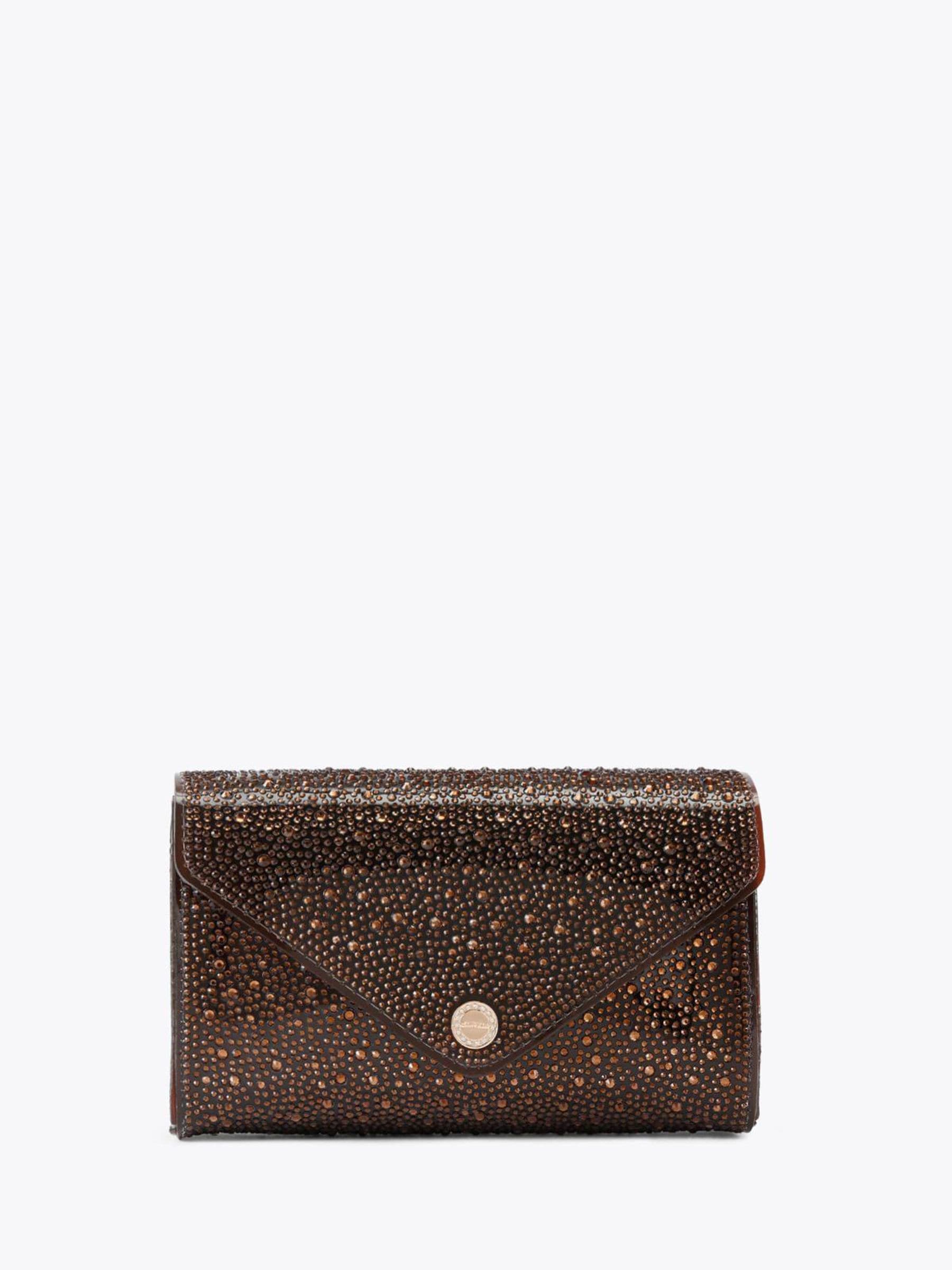 Carvela Gold Positano Vinyl Clutch Bag