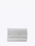 Carvela Anna clutch bag with silver crystal embellishment - British product