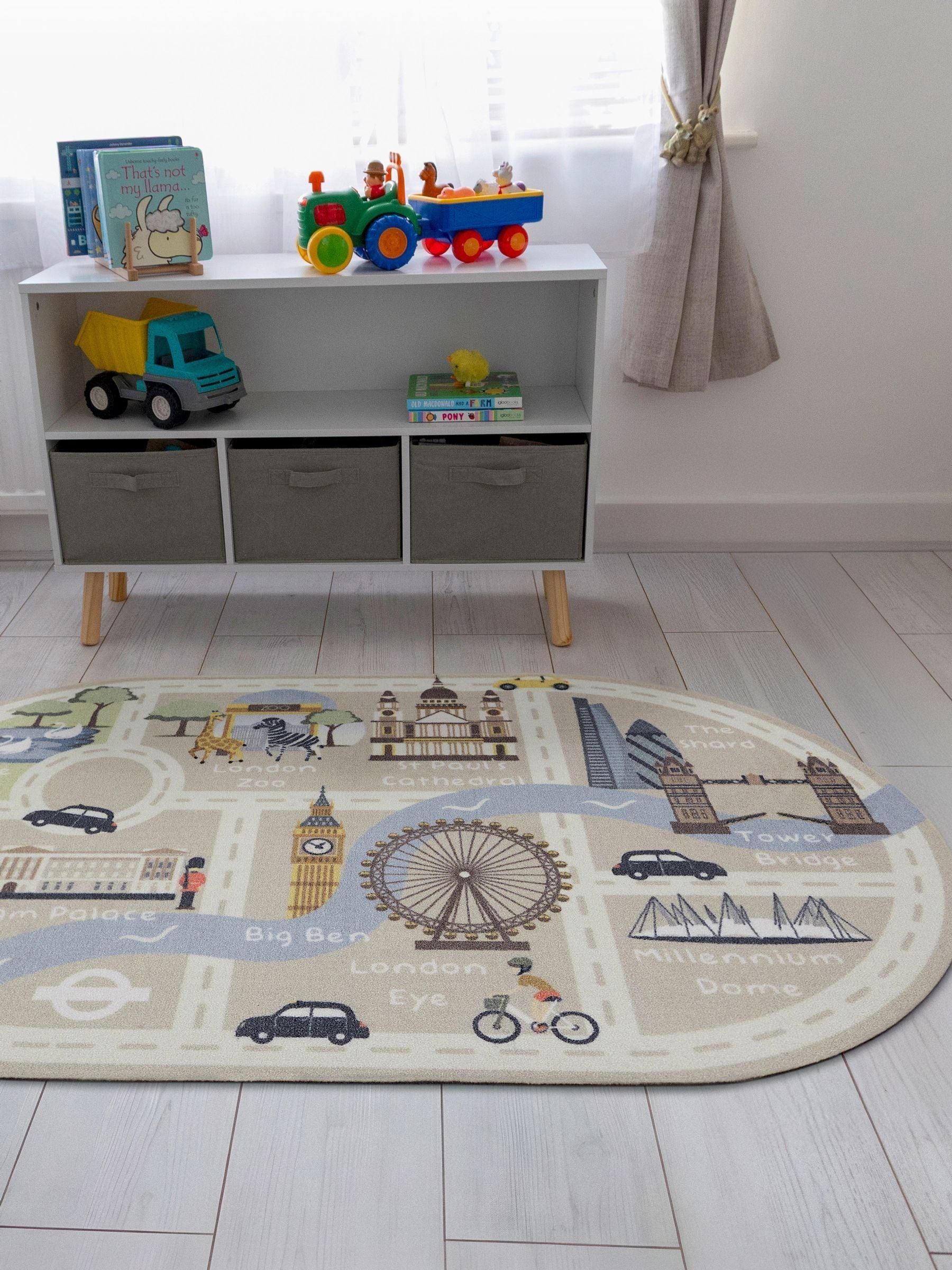 My Mat London landmarks childrens playmat rug 100x150cm, UK version