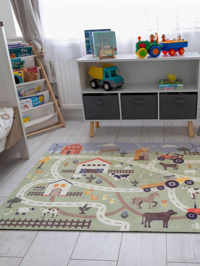 Next My Mat Farmyard Childrens Playmat Rug 100x150cm- Buy online at McGrocer