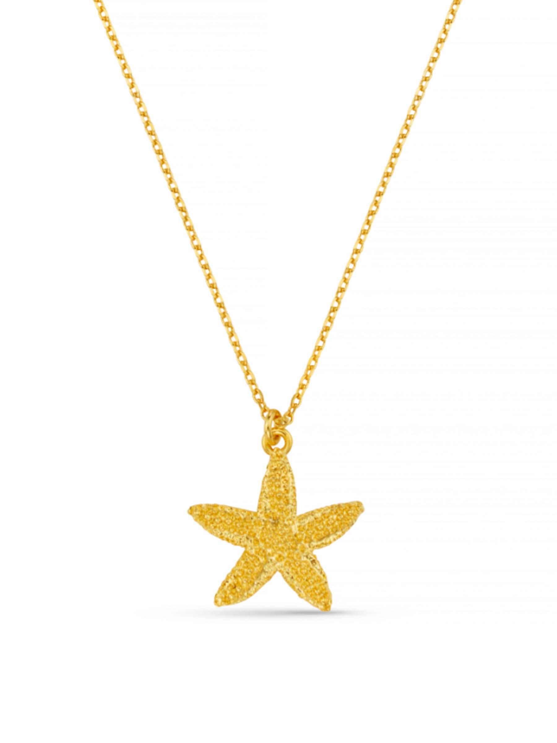 Orelia London gold tone textured starfish necklace (British brand)