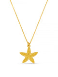 Orelia London gold tone textured starfish necklace (British brand)