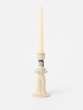 Oliver Bonas White Lyla Ceramic Candlestick Holders