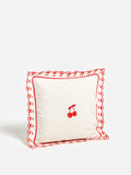 Oliver Bonas cushion cover cream red cherry 45cm, UK version