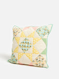 Oliver Bonas cushion cover patchwork velvet 60cm, imported from the UK