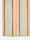 Oliver Bonas blue caló striped jute rug 140x200cm - British product