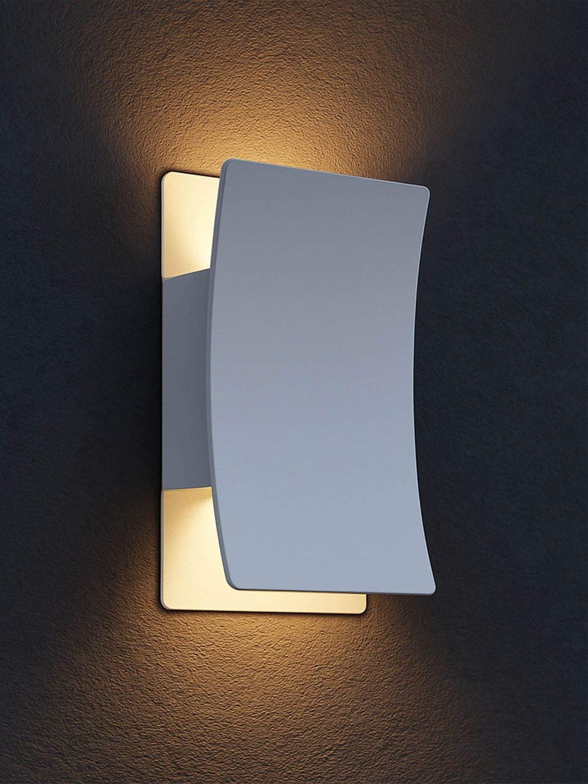 Eglo white Verdolino steel LED tricolour outdoor wall light, UK version