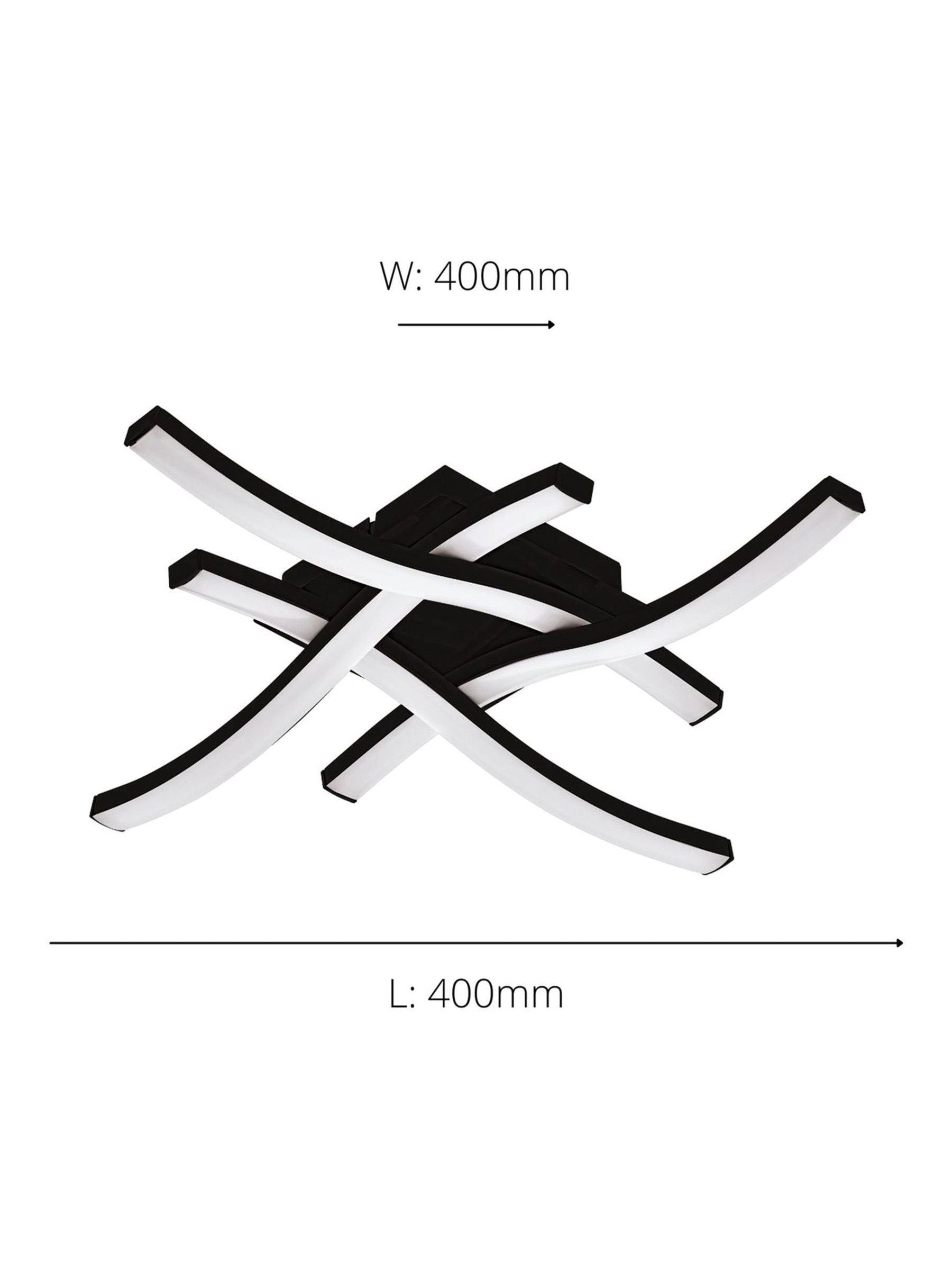 Eglo Cabezas-E 4 flame profile light 4000K, UK version