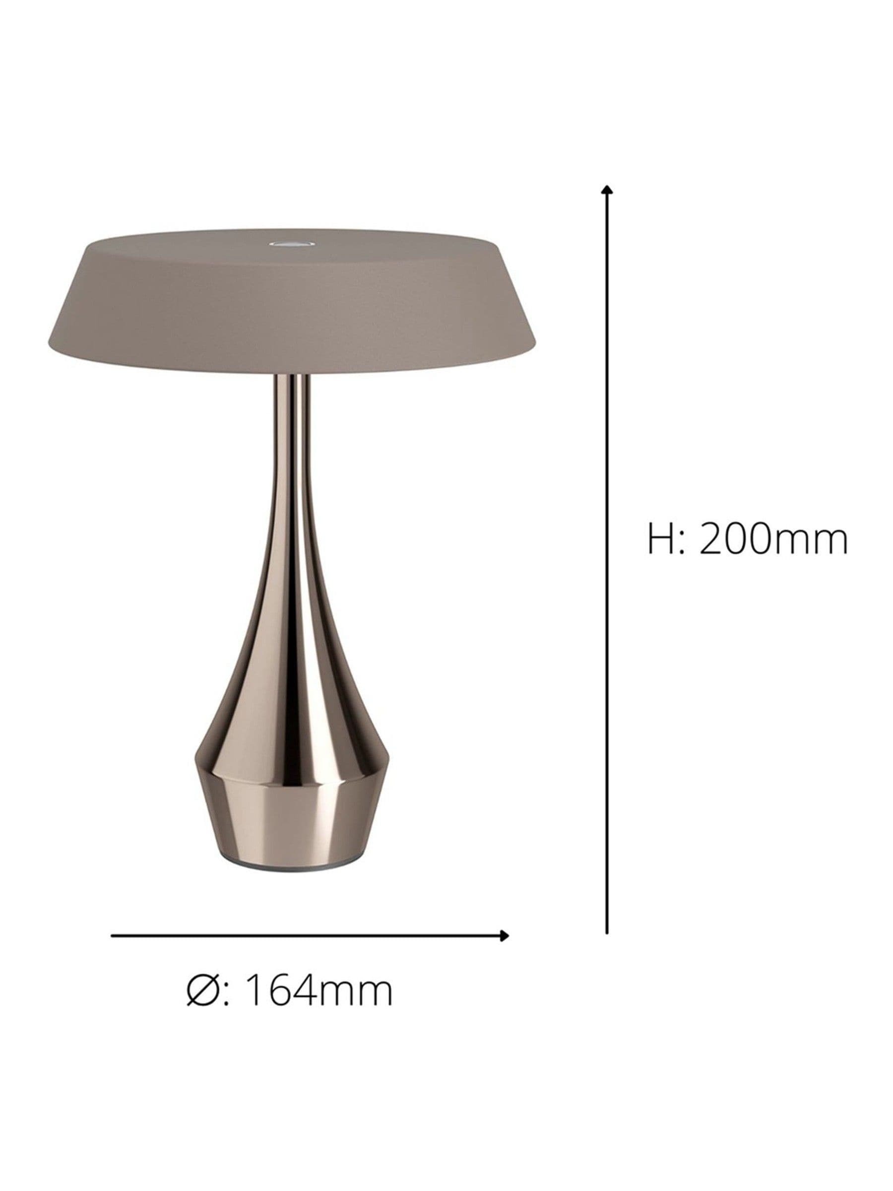 Eglo Turcio Dark Bronze portable LED lamp 20cm - British product