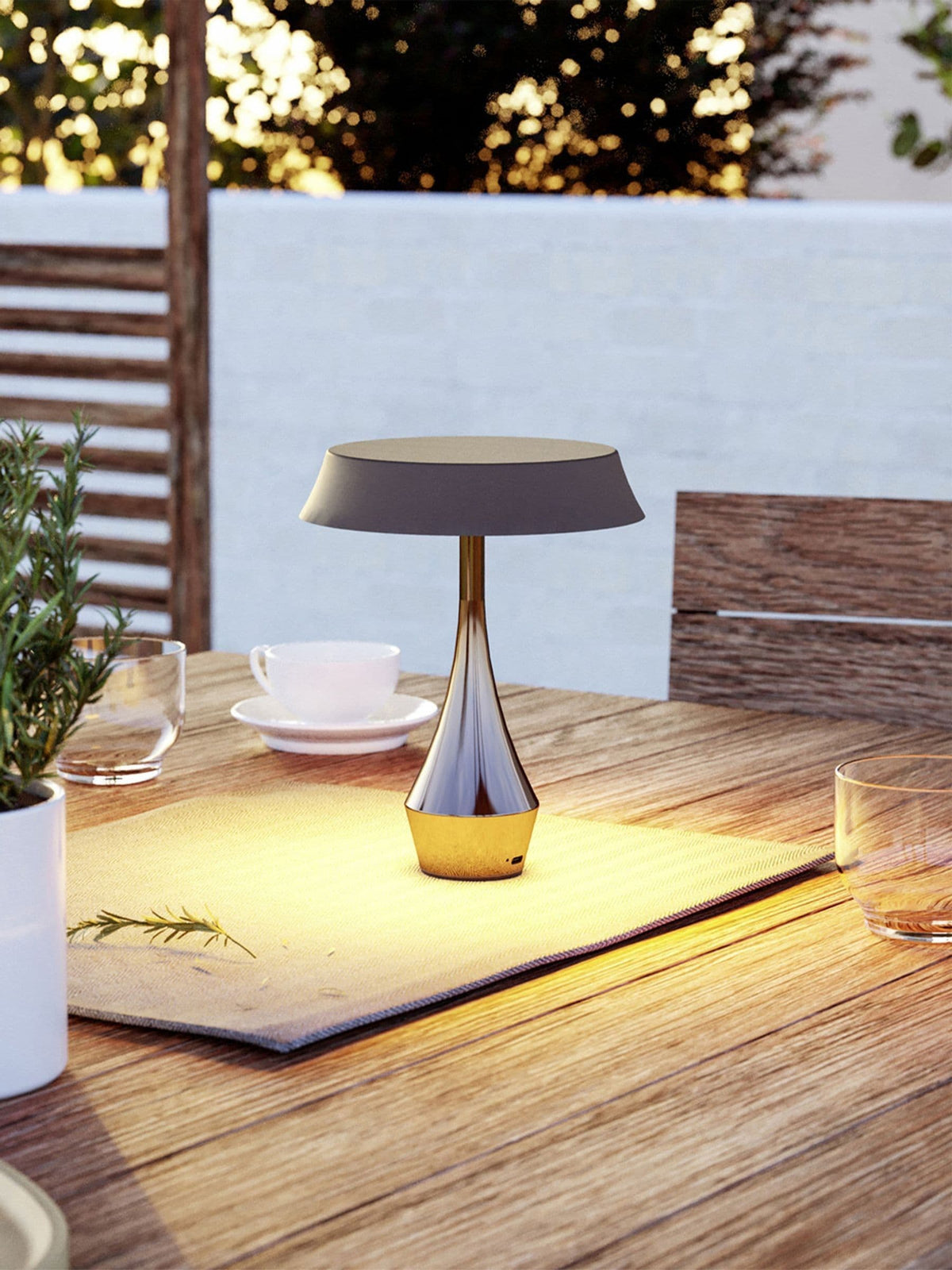 Eglo Turcio Dark Bronze portable LED lamp 20cm - British product