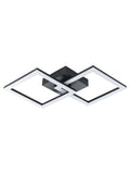 Eglo Black Palmaves-E LED ceiling light 4000K - British product
