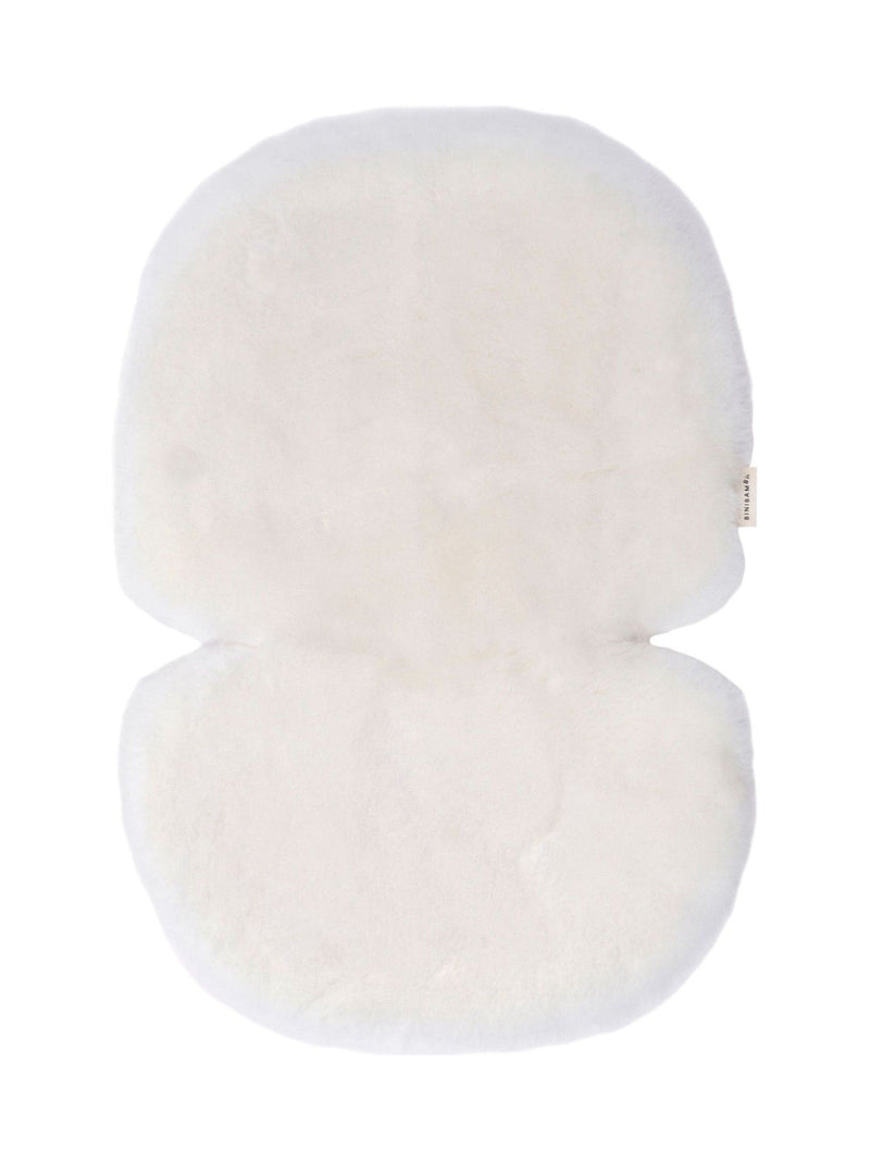 BINIBAMBA Chalk Sheepskin Snuggler Luxury Pram Liner