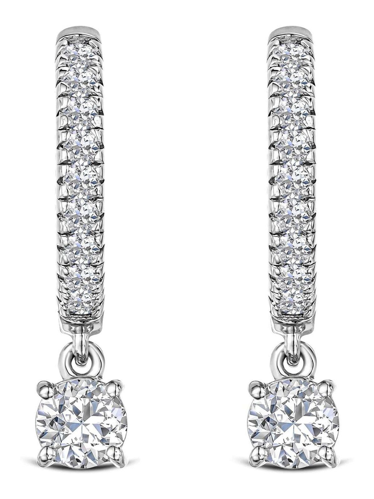 The Diamond Store huggie drop lab diamond earrings 1.00ct - British product