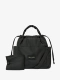 Tiba + Marl Black Luna drawstring changing tote - British product