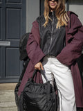 Tiba + Marl Black Luna drawstring changing tote - British product