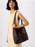 Whistles brown woven tote bag, UK version