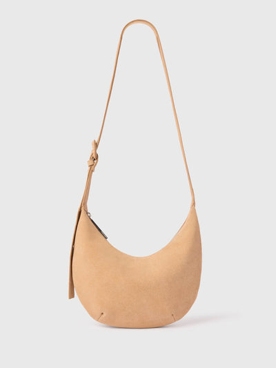 Next Whistles Nude Small Sia Suede Cross-Body Bag- Buy online at McGrocer