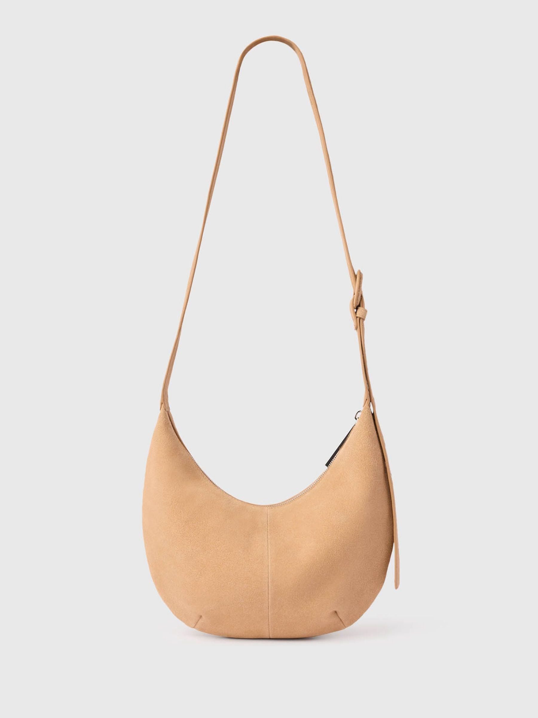 Whistles Sia Suede cross-body bag small, imported from the UK