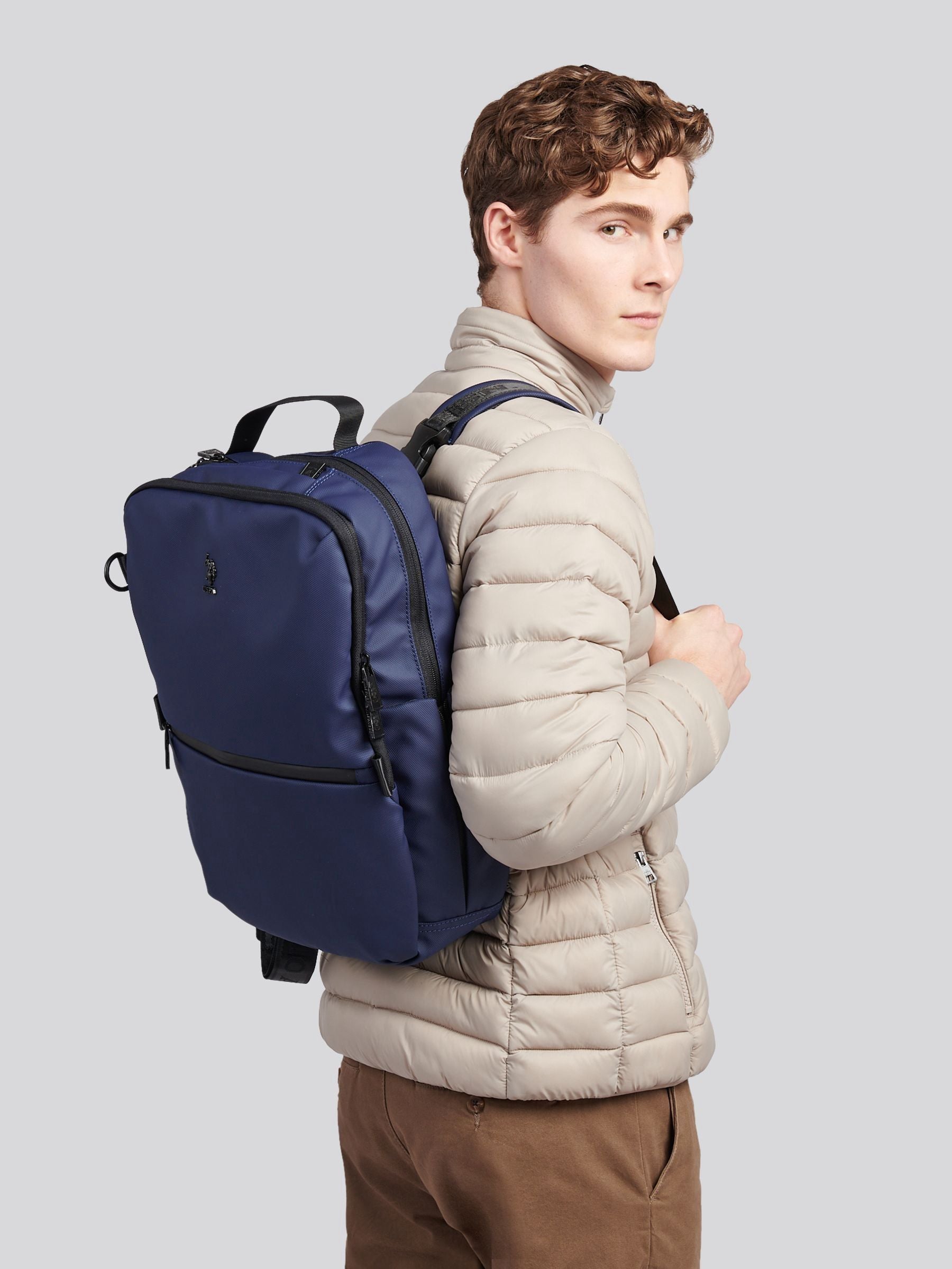 US Polo Assn Blue Arrowhead backpack 32x47x18 cm - British product