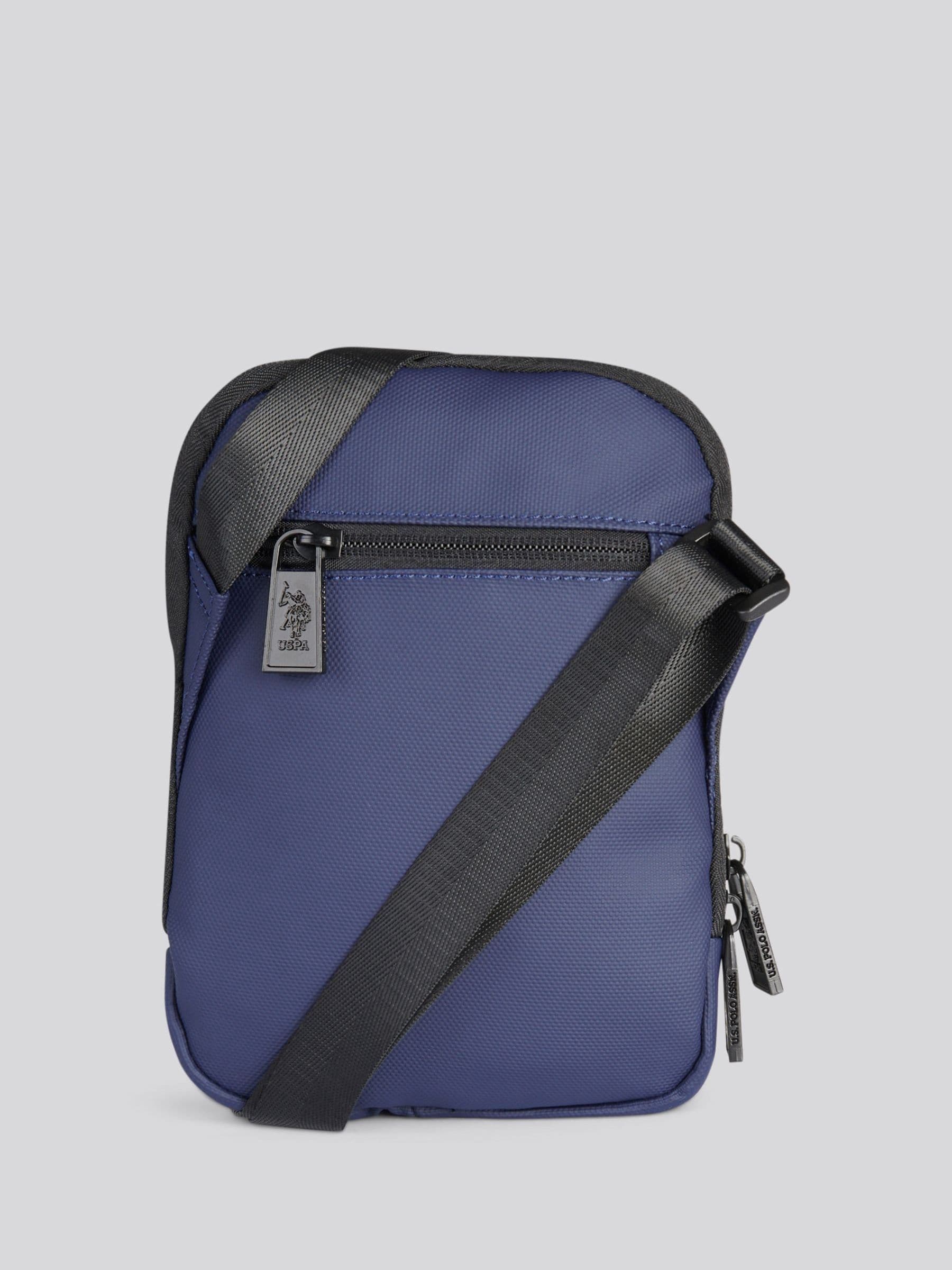 U.S. Polo Assn. blue small arrowhead cross-body bag (British brand)