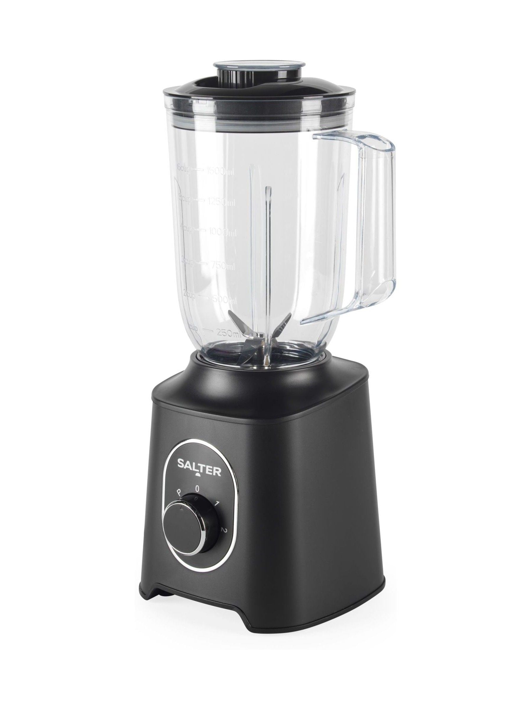 Salter black plastic jug blender 1.5L, imported from the UK