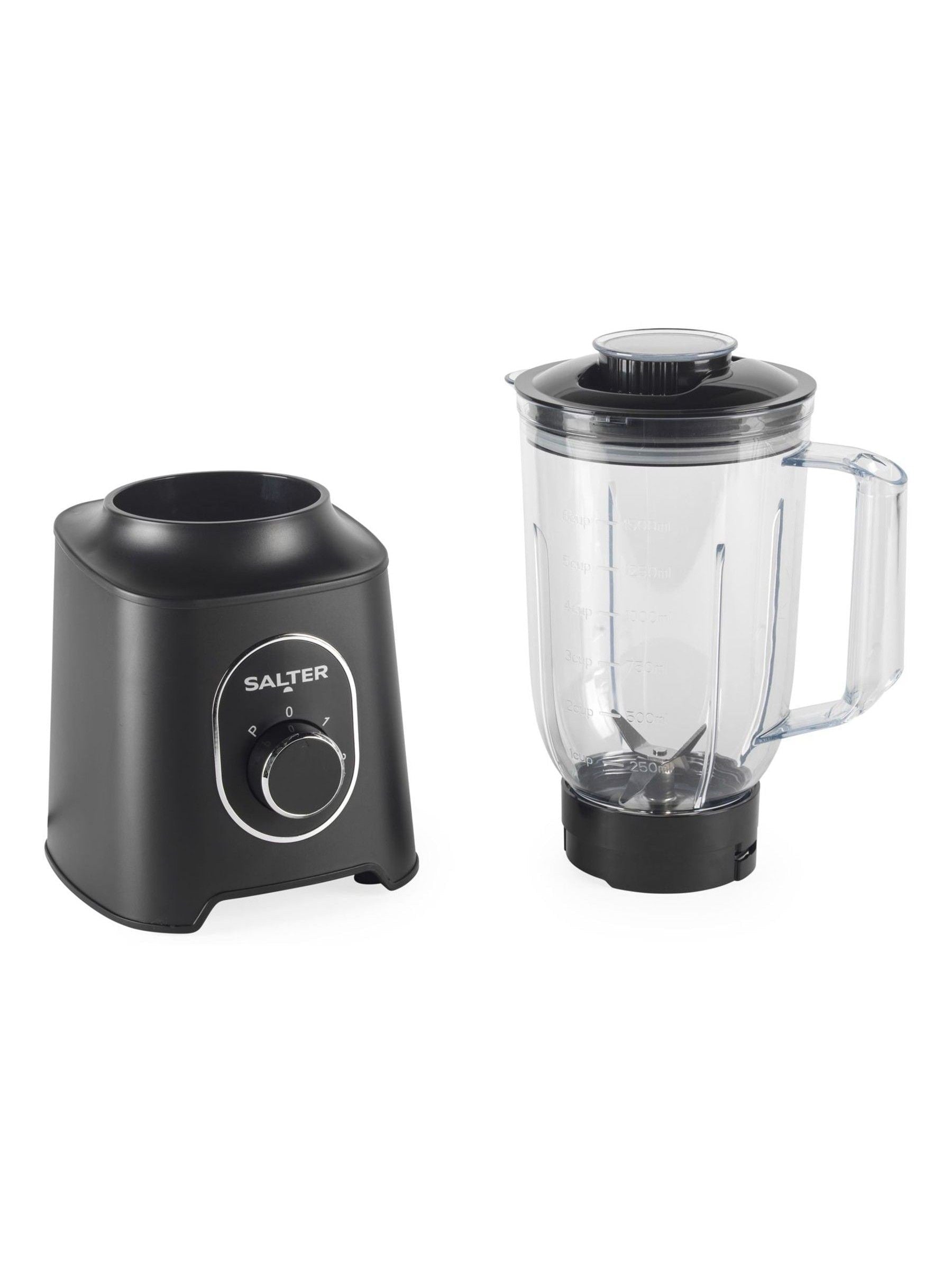 Salter black plastic jug blender 1.5L, imported from the UK