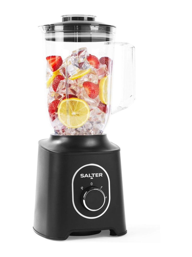 Salter black plastic jug blender 1.5L, imported from the UK