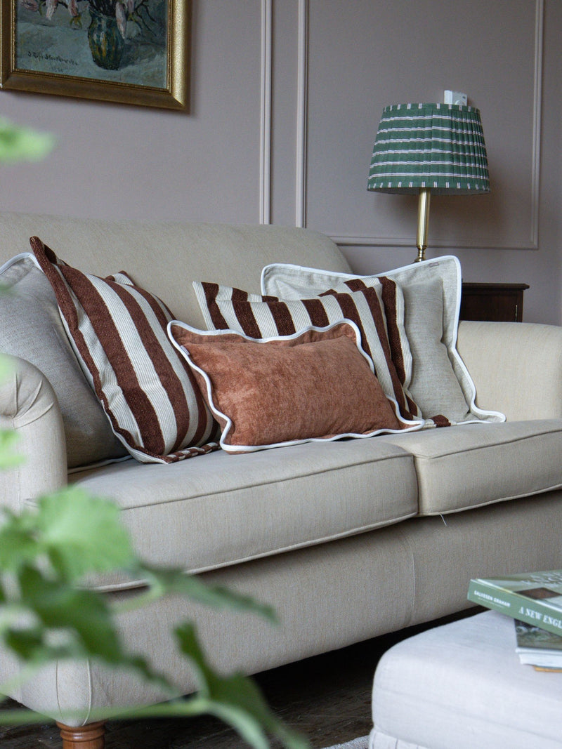 Ellenvale Interiors brown rust cushion covers set of 5 (British brand)