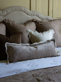 Ellenvale Interiors Chocolate Brown Chloe Scallop Cushion Cover 45 x 45cm
