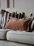 Ellenvale Interiors Chocolate Brown Chloe Scallop Cushion Cover 45 x 45cm