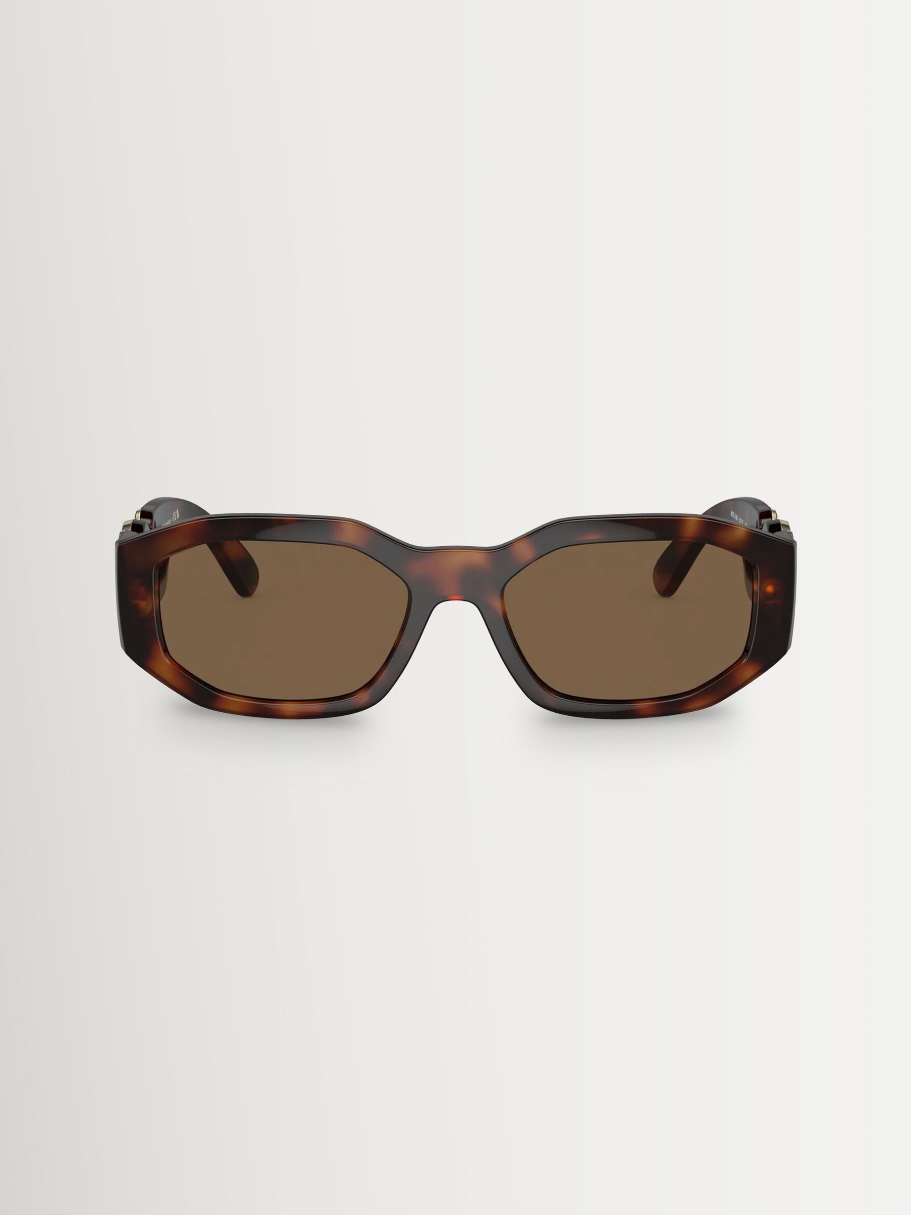 Versace Biggie irregular brown sunglasses, imported from the UK