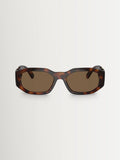 Versace Biggie irregular brown sunglasses, imported from the UK