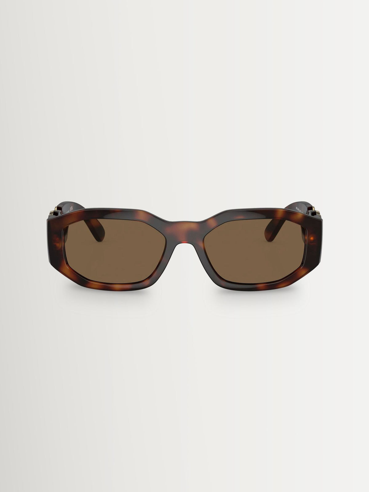 Versace Biggie irregular brown sunglasses, imported from the UK