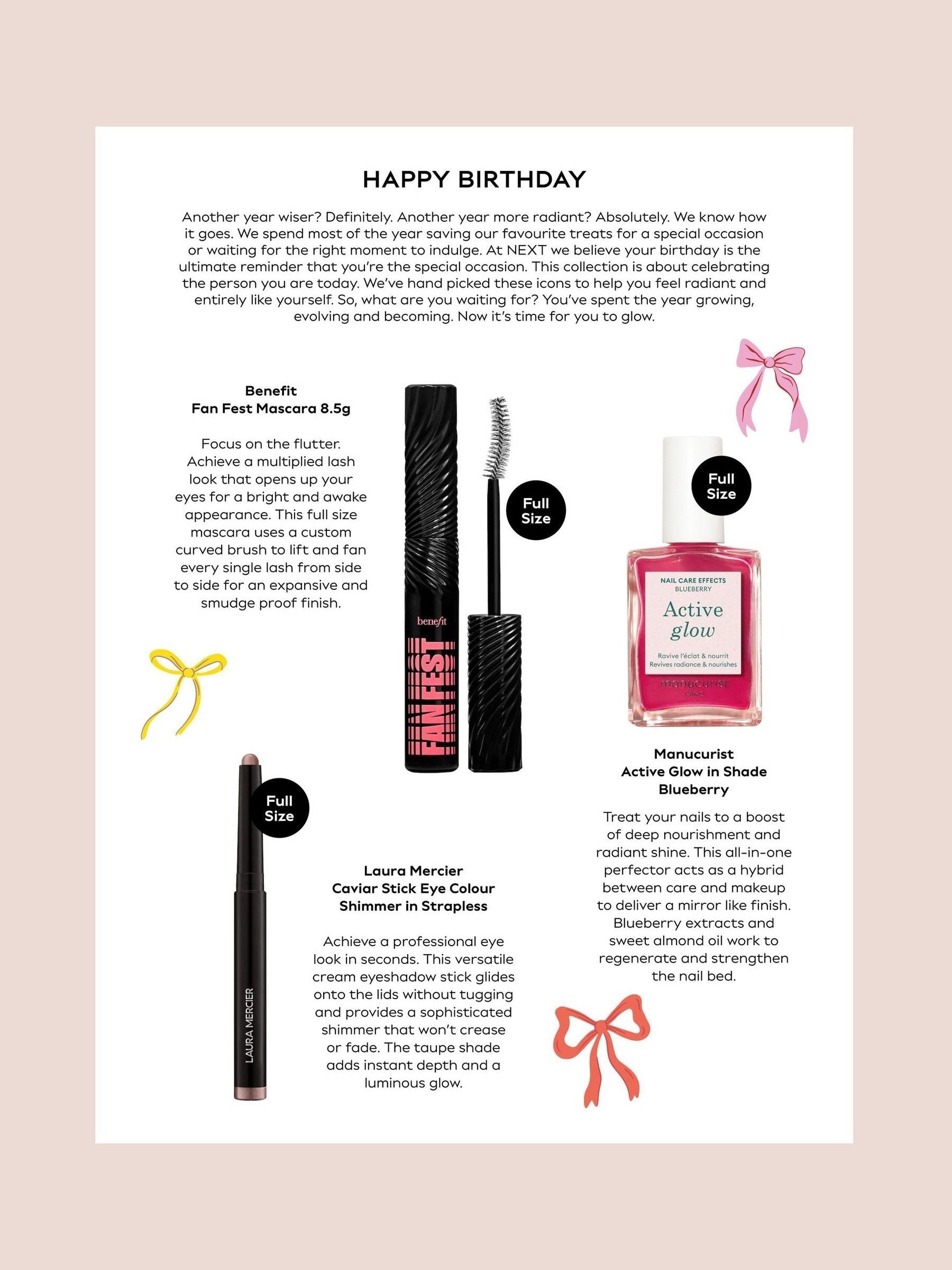 NEXT Luxury Birthday Beauty Box gift set - British product